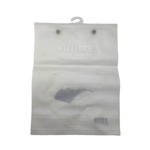 Bán Buôn Trong Suốt PVC Dây Kéo Túi Với Nút Đóng Cửa Rõ Ràng Nhựa Thu Nhỏ Bao Bì Với Móc Áo Hàng Đầu Cho Ô Bộ Đồ Giường - Product Image 3