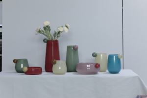 RYLAVA 모던 스칸디나비아 고급 스타일 홈 데코 수경재배 유리 접시 핑크 웨딩 테이블탑 꽃병 볼 포함 - Product Image 6