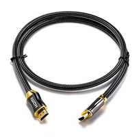 Version 2.0 câble en nylon HDMI vers HDMI 4K cabo 2.0 60Hz 3D 1080P 18Gbps 1M 1.5M 2M 3M 5M 8M 10M 15M 20M câble HDMI noir