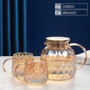 <span class=keywords><strong>Carafe</strong></span> en borosilicate de haute qualité, design original, pichet à <span class=keywords><strong>eau</strong></span> en verre - Product Image 2