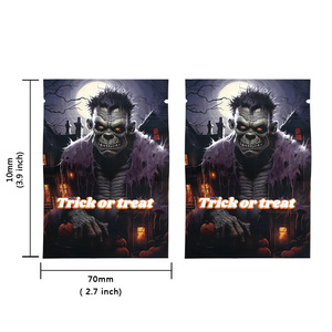 Wholesale Customized Moisture Proof Halloween 1g Ziplock Mylar Bags for <strong>Edible</strong> Candy and Pet Food - Product Image 6