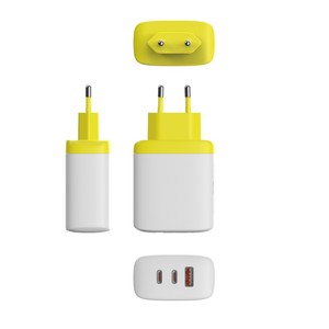 Nulike PD 67W USB-A ชาร์จเร็ว + อะแดปเตอร์ Type-C กับวัสดุ GAN เป็นมิตรกับสิ่งแวดล้อมสำหรับ <span class=keywords><strong>ipados</strong></span> 11-14 X PRO MAX - Product Image 2