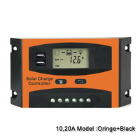 10a 20a 30a 40a 50a 60a 12V 24V 48V générateur de système solaire accumulateur batterie contrôleur de charge de batterie régulateur USB 5V