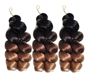 Promotion Cheveux à Tresser au Crochet 12" Boho, Nouvelle Couleur, Ondulés à l'Italienne, Bouclés à la Française, Doux et Spiraux, Fibre Haute Température - Product Image 3