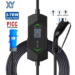 Cargador Portátil para Vehículos Eléctricos CE TUV Tipo 2 32A 7kW 22kW Nivel 2 EVSE con <span class=keywords><strong>Seguro</strong></span> PICC de $1M para Autos Eléctricos CCS1 CCS2 - Product Image 1