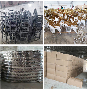 Chaises <span class=keywords><strong>de</strong></span> banquet en acier inoxydable doré et argenté pour événements, mariages et hôtels – Vente en gros à prix réduit - Product Image 6