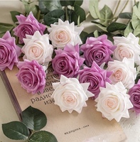 Fleurs artificielles en rose hydratantes au toucher réel, style INS, pour mariage et décoration intérieure, directement de l'usine