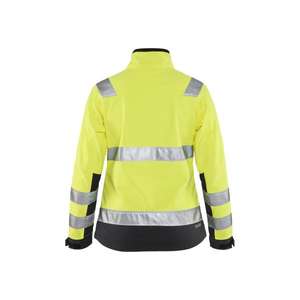 BLAKLADER - 490225173399XXXL Women's <b>Hi</b>-<b>Vis</b> <b>Softshell</b> <b>jacket</b> Yellow/Black - EAN 7330509508503 <b>HI</b>-<b>VIS</b> WORKWEAR - Product Image 2