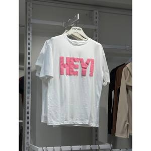 เสื้อยืดพิมพ์ลาย Fiori Hey สำหรับทุกเพศ ผ้าฝ้ายเจอร์ซีย์ 100% แขนปกติ ระบายอากาศได้ดี - Product Image 1