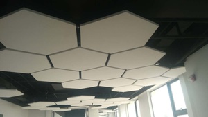 Panneau acoustique, panneau absorbant le son en fibre de polyester pour la décoration de cinéma maison, de scène, matériau insonorisant ignifuge - Product Image 2
