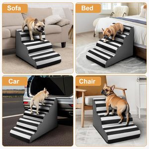 Escaleras para Mascotas al por Mayor, Escalones para Perros, Cama para Perros, Escalera para Subir al Sofá, Escalones de Espuma Antideslizantes para Sofá/Cama de Cuero, Rampa Antideslizante - Product Image 3