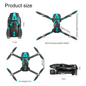 Máy bay không người lái M5S không chổi than, <span class=keywords><strong>camera</strong></span> HD chụp ảnh trên không, tránh vật cản bằng luồng quang học, điều khiển từ xa 100m, dành cho người mới bắt đầu, chất liệu nhựa - Product Image 6