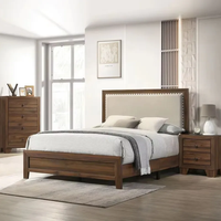 Vente en gros de meubles classiques, ensemble pour chambre à coucher, lit King au design luxueux, meubles de chambre à coucher en bois de style américain