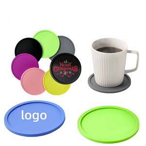 Hot Sale Durable <b>Heat</b> Resistant Home Kitchen Thick Drink Cup <b>Coaster</b> Silicone <b>Coaster</b> - Product Image 1