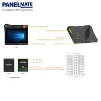 Panel de control CNC colgante Teach IP65 de 10,1 pulgadas HMI con botones Puerto DVI de bus EtherCAT con caja adaptadora Pantalla táctil