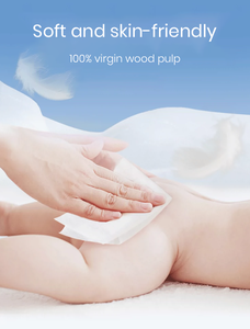 Lotion à la Glycérine de Qualité Alimentaire, Lingettes Magiques pour le <span class=keywords><strong>Visage</strong></span>, 3 Plis, Pâte de Bois Vierge, Hydratantes, Hypoallergéniques, Crème Douce pour Bébé Sensible - Product Image 4