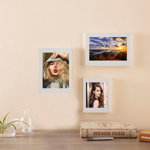 กรอบโลหะติดผนังสีขาวบริสุทธิ์ขนาด4x6, 10X15cm ตกแต่งห้องนอนห้องนั่งเล่น - Product Image 4