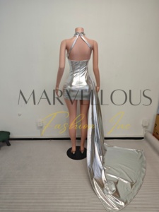 Impresionante Vestido de Fiesta de Alta Costura con Diseño Único y Lujoso de Cristal y Pedrería para Celebridades - Product Image 4