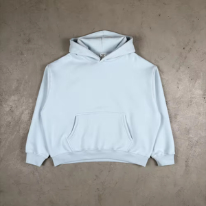 Blank Heavyweight American Streetwear 100% Cotton Oversized Puff Printing <b>Men's</b> Hoodies Sweatshirts - Product Image 1