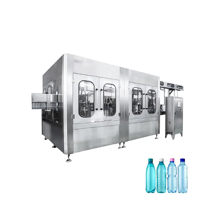 3 в 1, автоматическая машина для розлива пластиковых бутылок с минеральной жидкостью