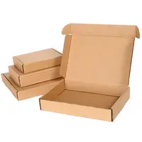 Verpackung Starke Primär farbe Falten Wellpappen-Kraft papier boxen Akzeptieren Sie das Anpassungs logo