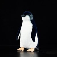 Peluche de Pingüino Personalizado, Juguete de Peluche, Adorable Muñeco de Pájaro Azul para Exhibición Marina, Suministro para Tiendas de Regalos, Fábrica OEM ODM