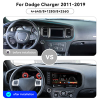 Autoradio tactile ZWNAV 24,6'' pour Dodge Charger 2011-2019, lecteur multimédia vidéo Android 15, stéréo GPS Carplay TS10
