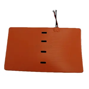 Chauffe-tapis en caoutchouc de silicone flexible de différentes formes avec thermostat à thermistance