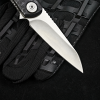 Couteau pliant EDC en acier D2, manche GRN, couteau de poche léger, camping en plein air, survie, 93g