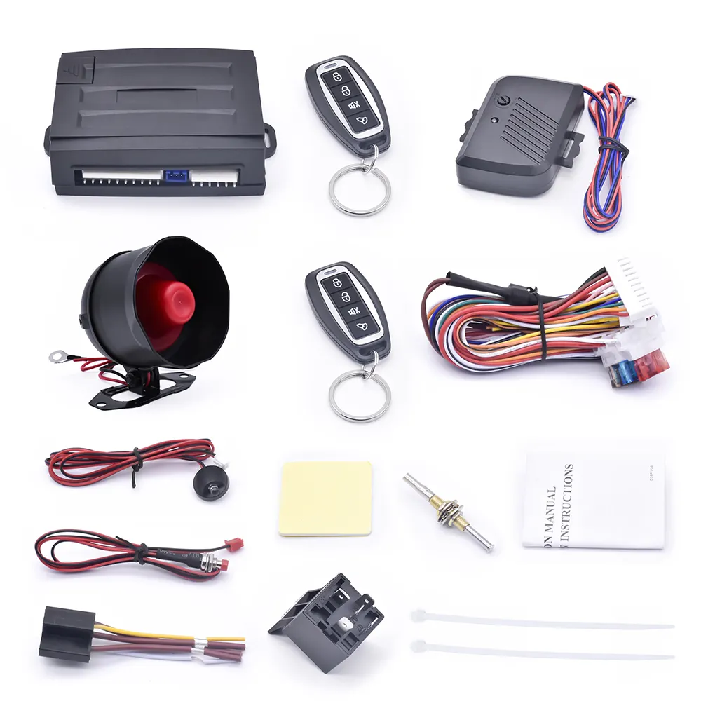 Kit universal de alarme anti-roubo para veículos, sistema de segurança para alarme automotivo