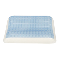 Ergonomisches Orthopädisches Luxus-Kissen mit Angepasster Form, Kühlgel-Memoryschaum, 100% Polyester-Bezug, Maschinenwaschbar für