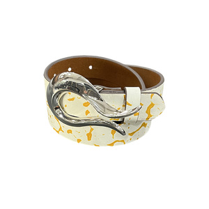Cinturón de Moda Y2K de Star Vincci con Estampado <span class=keywords><strong>Amarillo</strong></span> de 38 mm de Ancho para Mujer y <span class=keywords><strong>Hombre</strong></span>, Estilo Vintage de Alta Calidad con Hebilla de Aleación - Product Image 5