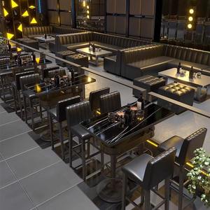 Double Metal Bar Table Base with <b>Storage</b> <b>Basket</b> & Planter Cast Iron Chrysanthemum Design Durable Restaurant Furniture Modern - Product Image 3