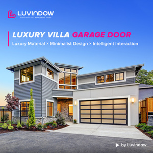 Portes <span class=keywords><strong>de</strong></span> <span class=keywords><strong>garage</strong></span> en verre à deux volets <span class=keywords><strong>de</strong></span> conception minimaliste <span class=keywords><strong>de</strong></span> haute sécurité polymère <span class=keywords><strong>d</strong></span>'alliage <span class=keywords><strong>d</strong></span>'aluminium fini insonorisé pour l'<span class=keywords><strong>entrée</strong></span> <span class=keywords><strong>de</strong></span> villa <span class=keywords><strong>de</strong></span> luxe - Product Image 3