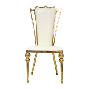 <span class=keywords><strong>Chaise</strong></span> de banquet moderne en acier inoxydable doré Tissu durable Restaurant Fêtes de mariage Hôtels Salons <span class=keywords><strong>Chaise</strong></span> d'hôtel en plein air - Product Image 1