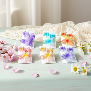 Zi – pinces à cheveux transparentes à deux couleurs, ensemble de 3 pièces pour femmes et filles, Style décontracté et doux, en plastique de haute qualité - Product Image 2