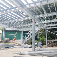 Nave Industrial de Acero Galvanizado en Caliente PTH de Estructura Transparente, Taller de Acero Duradero con Estructura de Acero Q355B y 2 Años de Garantía