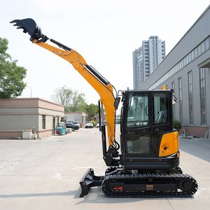 Vendita calda Euro 5 motore 3.5 Ton Mini escavatore agricolo compatto idraulico Micro scavatore casa cingolato Bagger macchina - Product Image 6