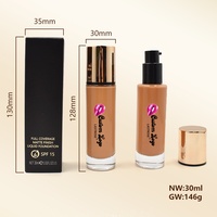 Foundation Cair Tabir Surya Pelembap Pigmentasi Tinggi Harga Grosir, Full Coverage Tahan Air, Kosmetik Wajah 30ml untuk Semua Jenis Kulit