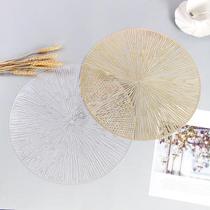 Manteles individuales de alta calidad para mesa de comedor, manteles individuales de flores de PVC, alfombrillas para boda, venta al por mayor - Product Image 6