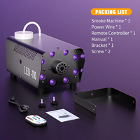 Machine à fumée et à brouillard 700W avec télécommande, 8 LED RGB 3-en-1, pour effets de scène DJ, discothèque, mariage, événements