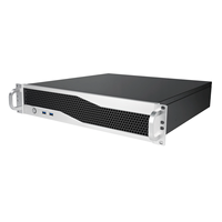 Chassis Server Rak 2U dari Aluminium Alloy EATX 4x3.5 Drive Kedalaman 450mm PSU Redundant 1+1 Kipas 2x80mm Penyimpanan NAS Tersedia