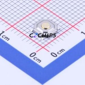 YTSC005A0152501B Tactile Switch SMD-4P,5.2x5.2mm Switch Single Pole Single Throw Round Button 2.5N Vertical Mount - Product Image 1
