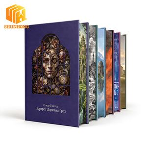 Stampa di Libri con Copertina Rigida Personalizzata, Illustrazioni sul Bordo, Serie di Letteratura Classica Russa, Copertina in Carta Speciale Goffrata, Rilegatura Smith - Product Image 1