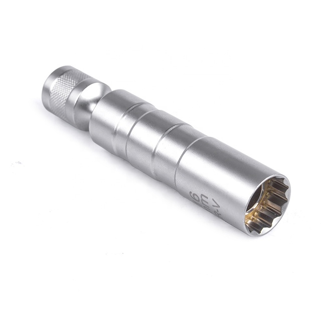 High Quality 14/16mm Magnetic Spark Plug Sleeve Thin-walled Universal Joint Automotive Repair Spark Plug Disassembly Tool