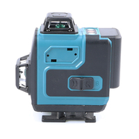 Niveau laser rotatif 4D personnalisé 360 degrés 16 lignes à faisceau vert autonivelant de qualité industrielle/bricolage Distance de travail de 50m au lithium
