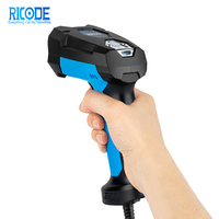 Lecteur de codes-barres 1D 2D industriel filaire longue portée, pistolet de lecture de codes QR robuste pour l'usine, l'entrepôt et la logistique