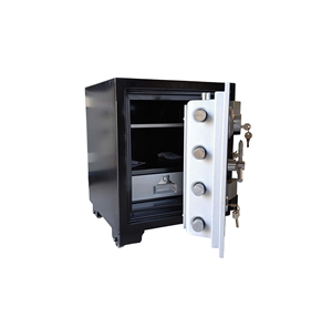 YUNOS YNX-61C Waterproof Safe Heavy Duty Steel Safe <b>Box</b> Double <b>Lock</b> Mechanical Dial Key Security Office Storage <b>Box</b> Best Price - Product Image 3