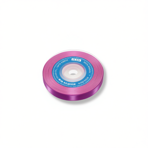 Nastro in raso Ilan 0,6 m 25y viola per lavori artigianali - Product Image 1