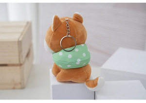 Kawaii cachorro amarillo Shiba Inu perro de peluche juguetes llaveros Peluches <span class=keywords><strong>Mini</strong></span> perro de peluche para niños juguetes de Navidad garra máquina juguetes de peluche - Product Image 2